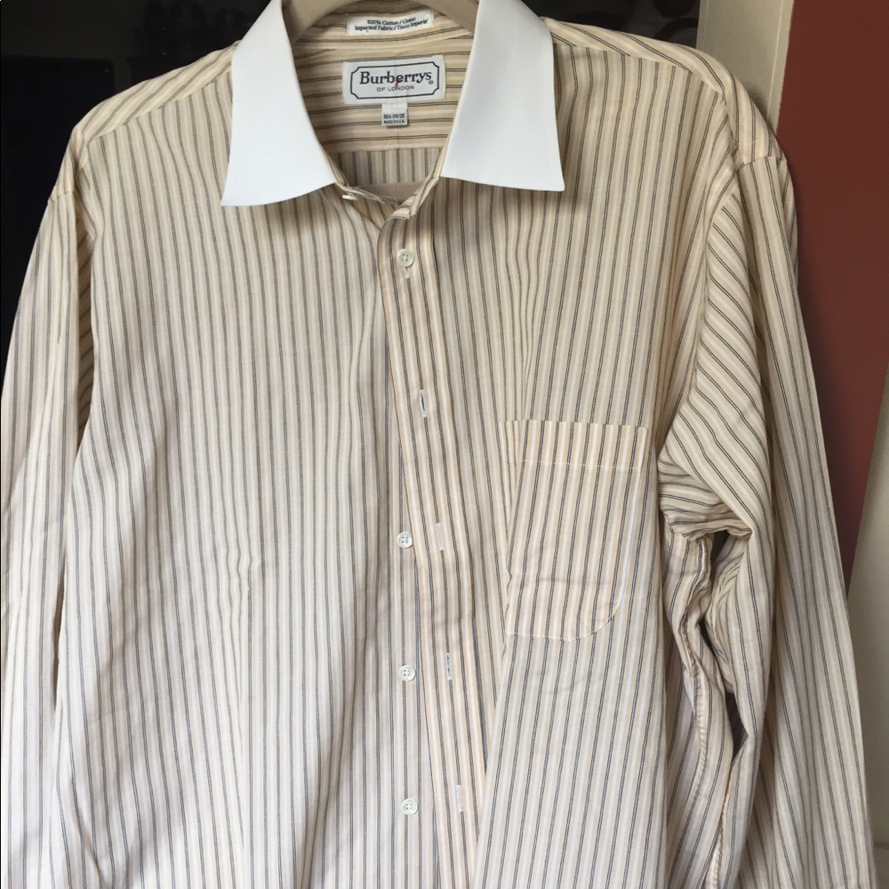 VTG Burberrys french cut shirt